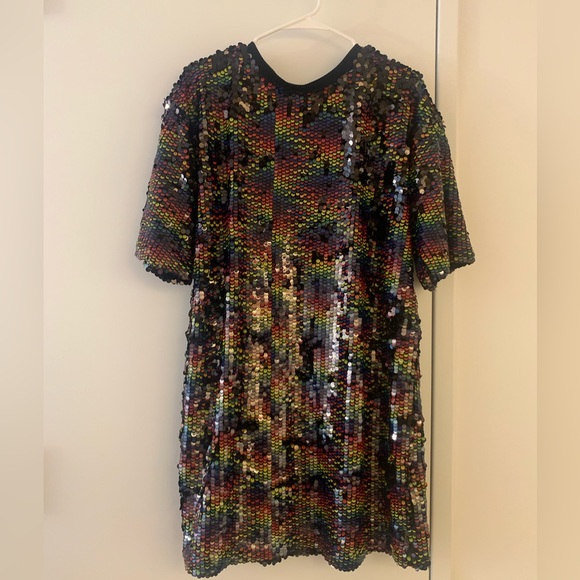 RAGYARD Rainbow Flip Sequin Dress S - Picture 4 of 4